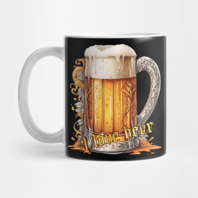 Mug Beers - I love beer by T-Shirt Paradise